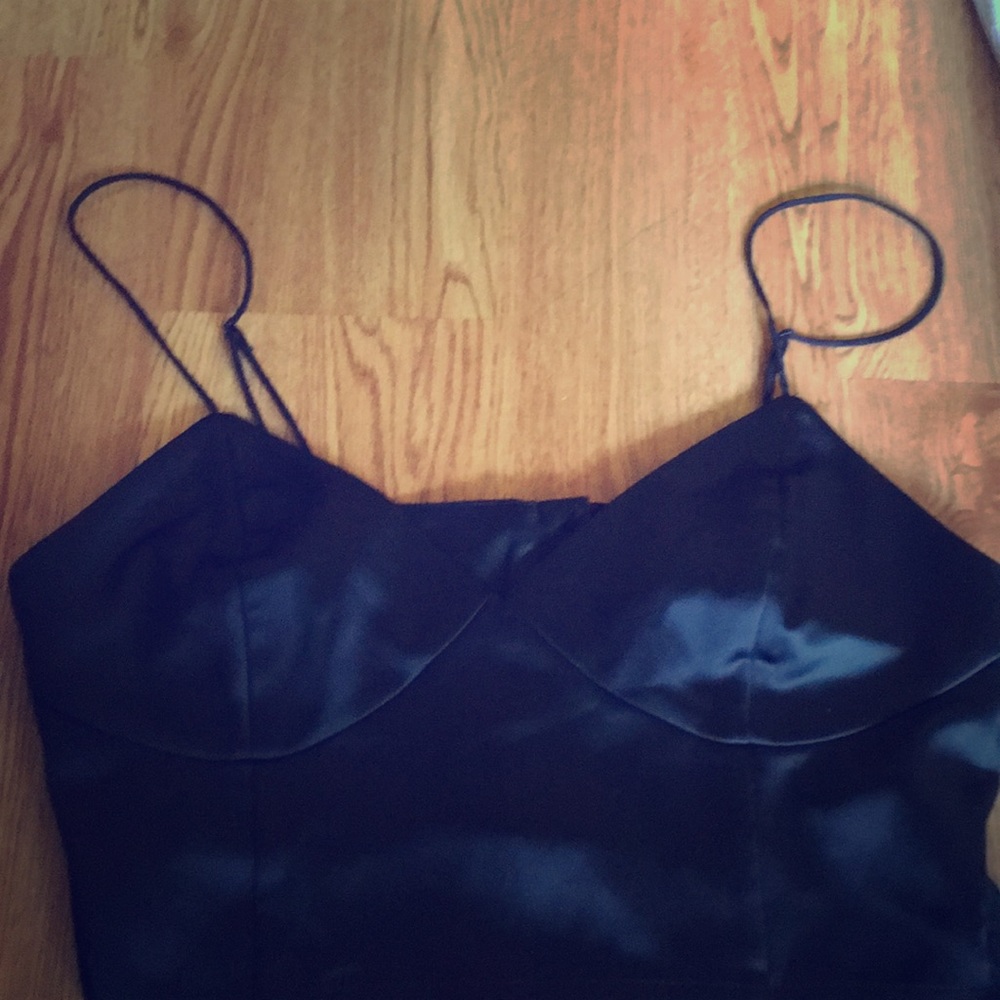 Satin bustier